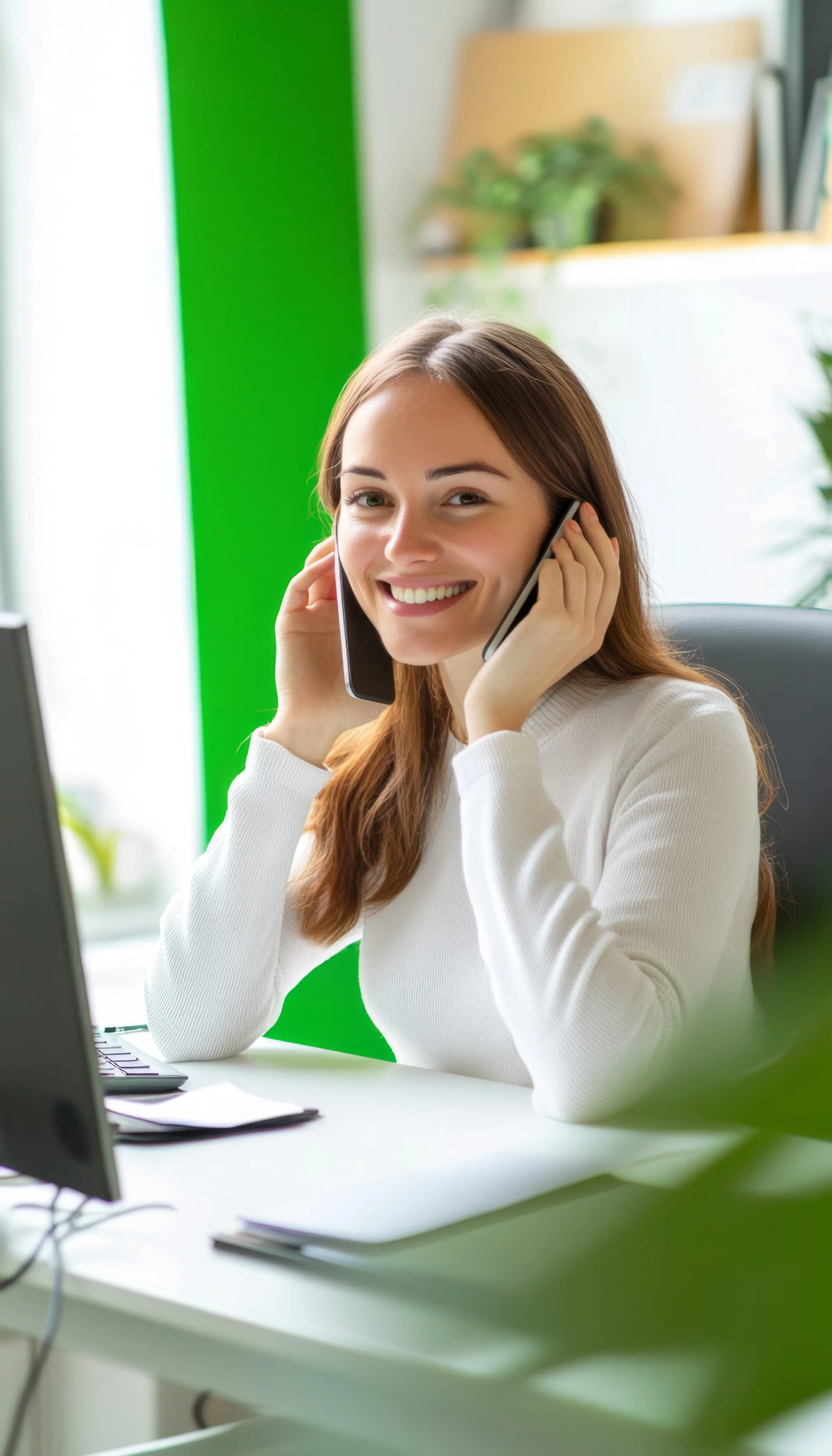 Professional woman on phone